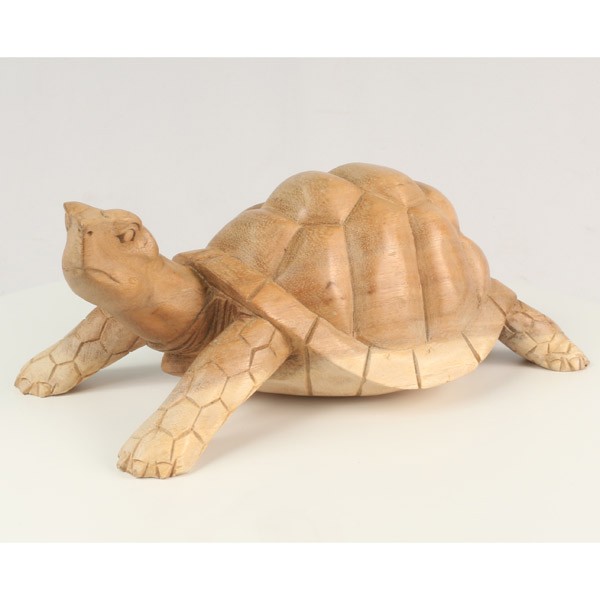 Wooden Tortoise Natural Finish - Click Image to Close
